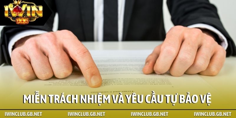 Miễn trách nhiệm và yêu cầu tự bảo vệ dữ liệu mỗi thành viên