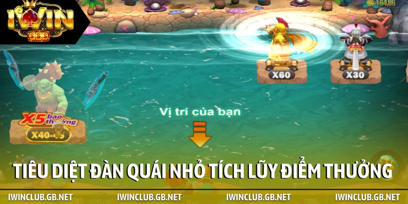 Tiêu diệt đàn quái nhỏ tích lũy điểm thưởng